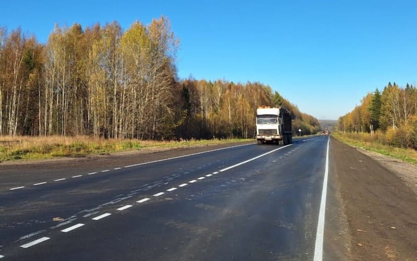 Костромская область: в Пыщугском районе завершен ремонт участка трассы Нижний Новгород – Шарья – Великий Устюг